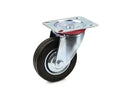 Swivel caster wheel with mounting plate, 100 mm