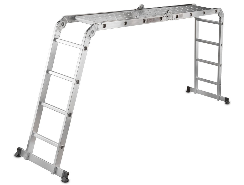 Multipurpose ladder 4.7m + 2 pcs iron plates