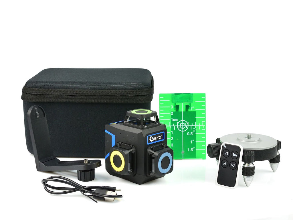 Self-leveling 3D 12-Line Green Laser Level Tool