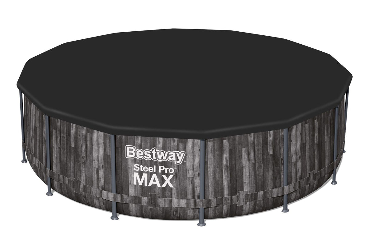 Bestway PVC-kaitsekate basseinile Ø 427 cm must 58248