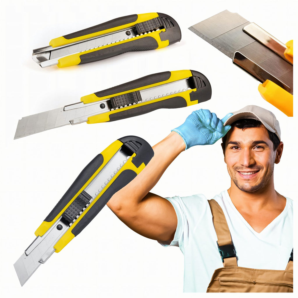 Universal Wallpaper Utility Knife with 18mm Snap-Off Blade