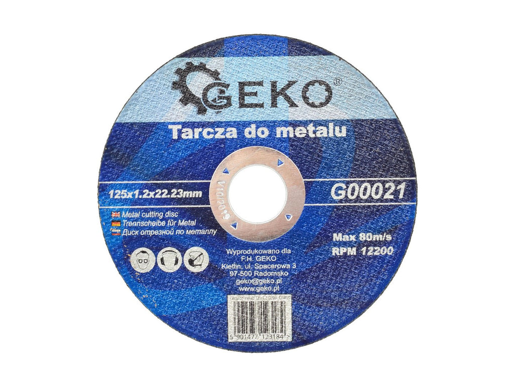 GEKO Metal Cutting Disc 125 x 1.2 x 22.23 mm
