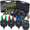 Set of Hokkaido Fishing Alarms 3+1 with Control Unit, Night Mode, and Memory