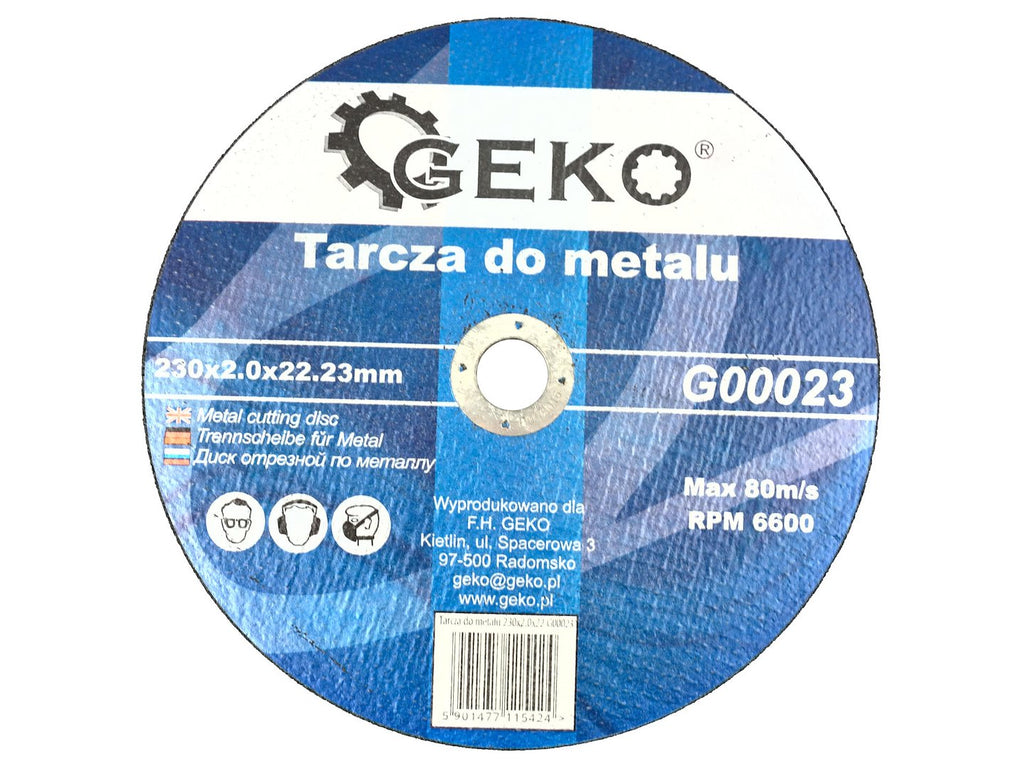 GEKO Metal Cutting Disc 230 x 2.0 x 22.23 mm