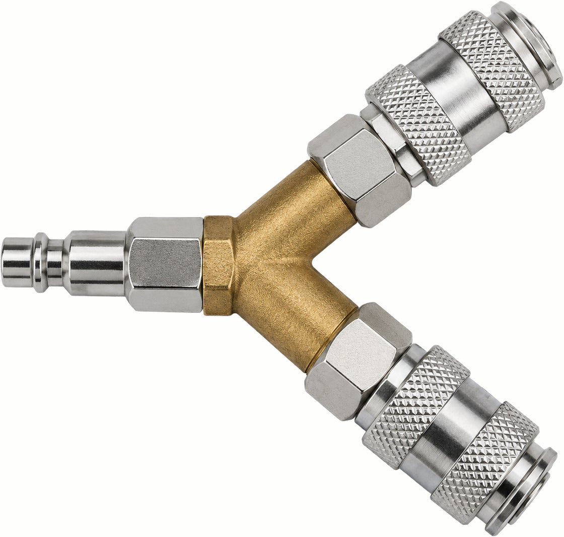 Pneumatic "Y" quick coupling KD2168