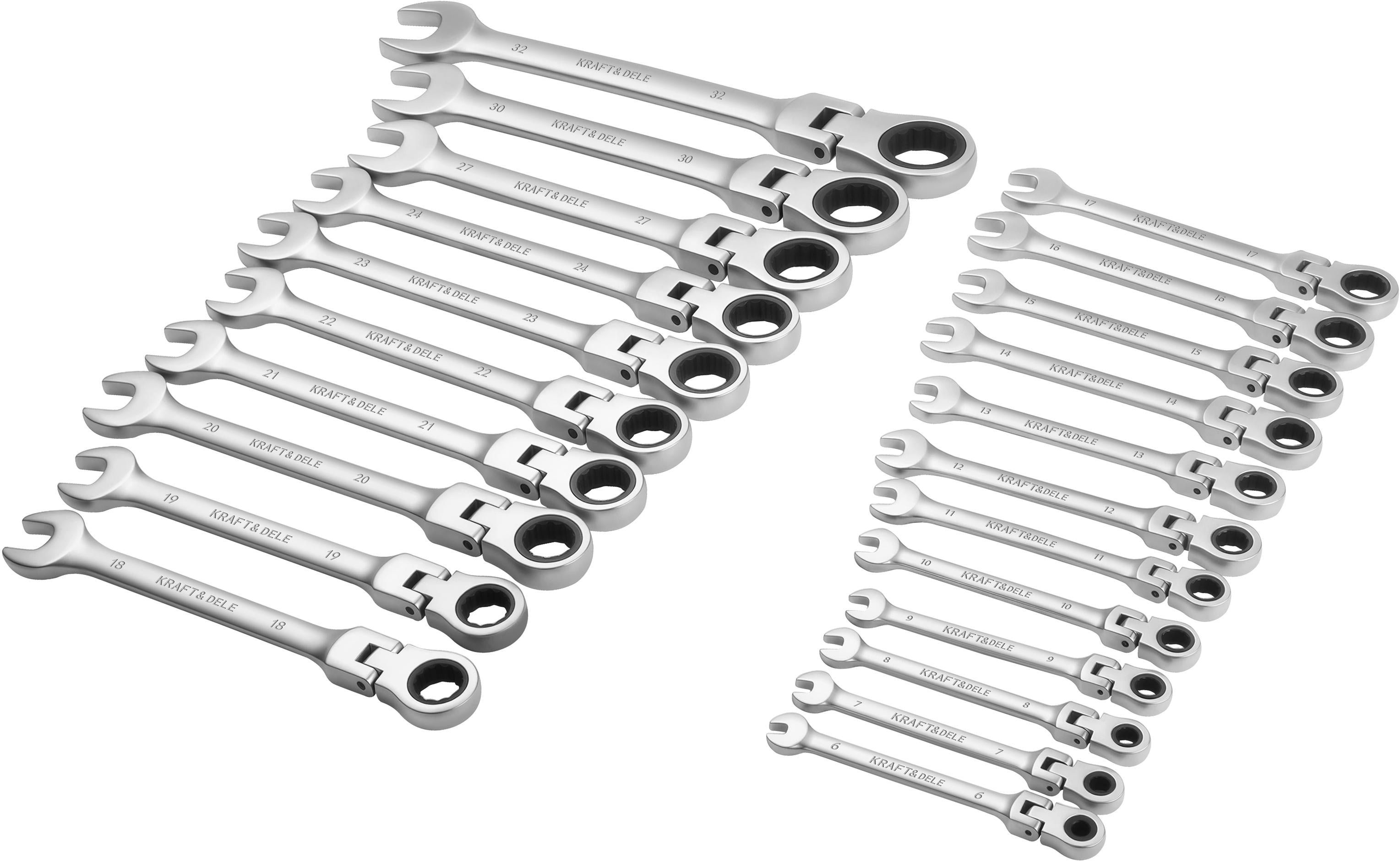 Ratchet combination wrenches 6-32 22pcs. KD11053