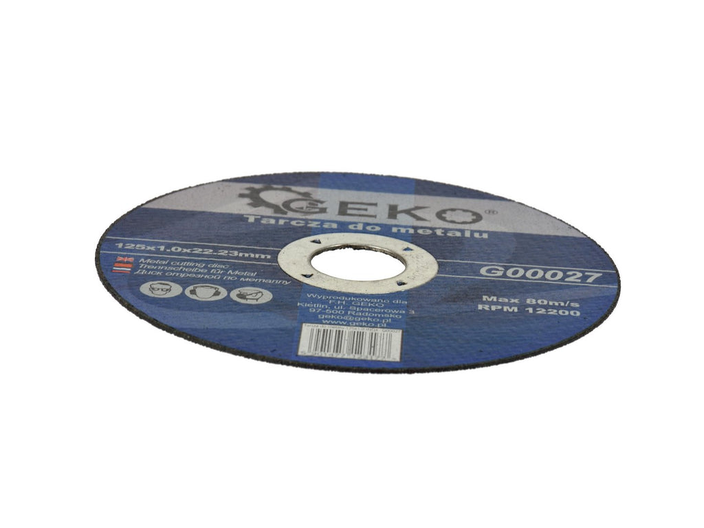 GEKO Metal Cutting Disc 125 x 1.0 x 22.23 mm