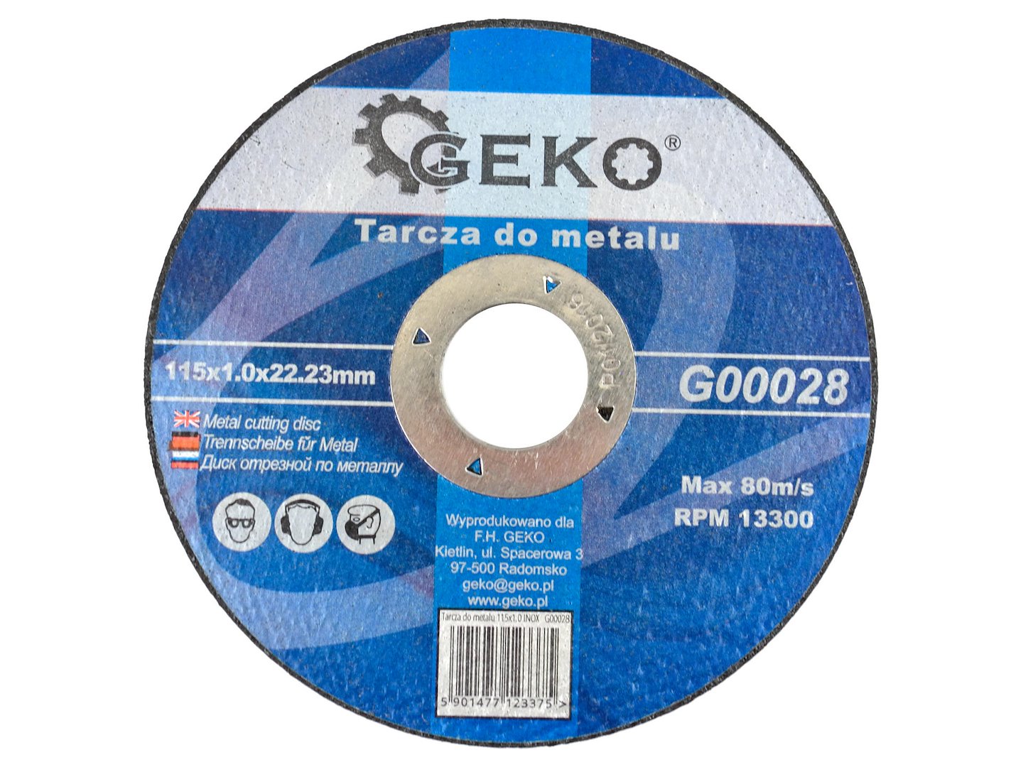 GEKO Metal Cutting Disc 115 x 1.0 x 22.23 mm