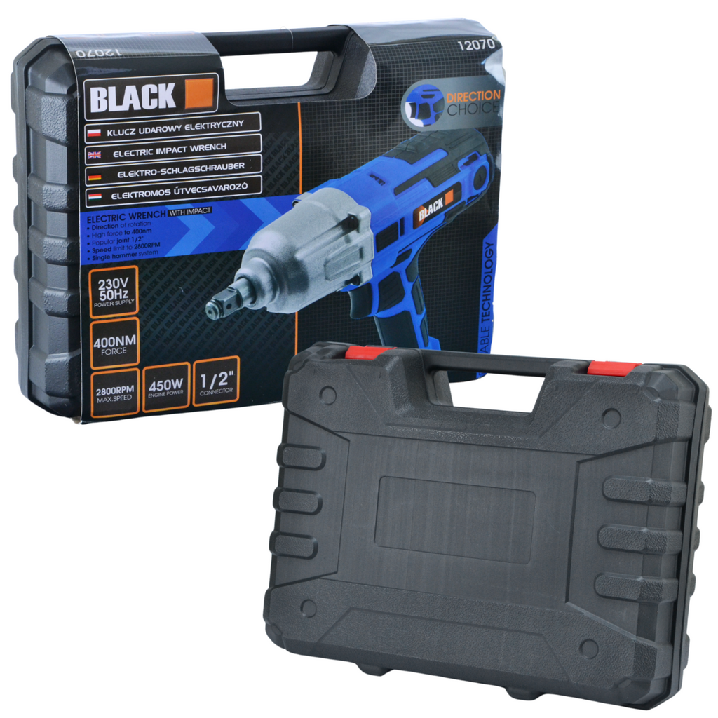 450W 400Nm 1/2" mutrivõti elektriratastele koos padrunikomplektiga