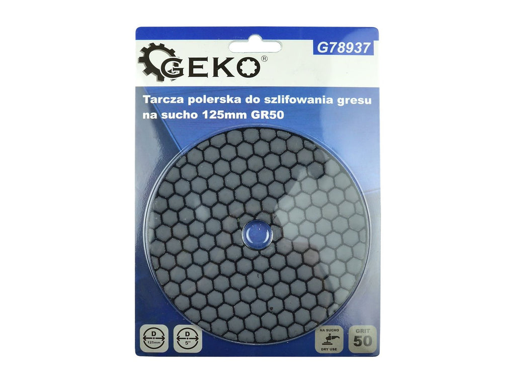 Diamond Dry Polishing Pad 125mm G50
