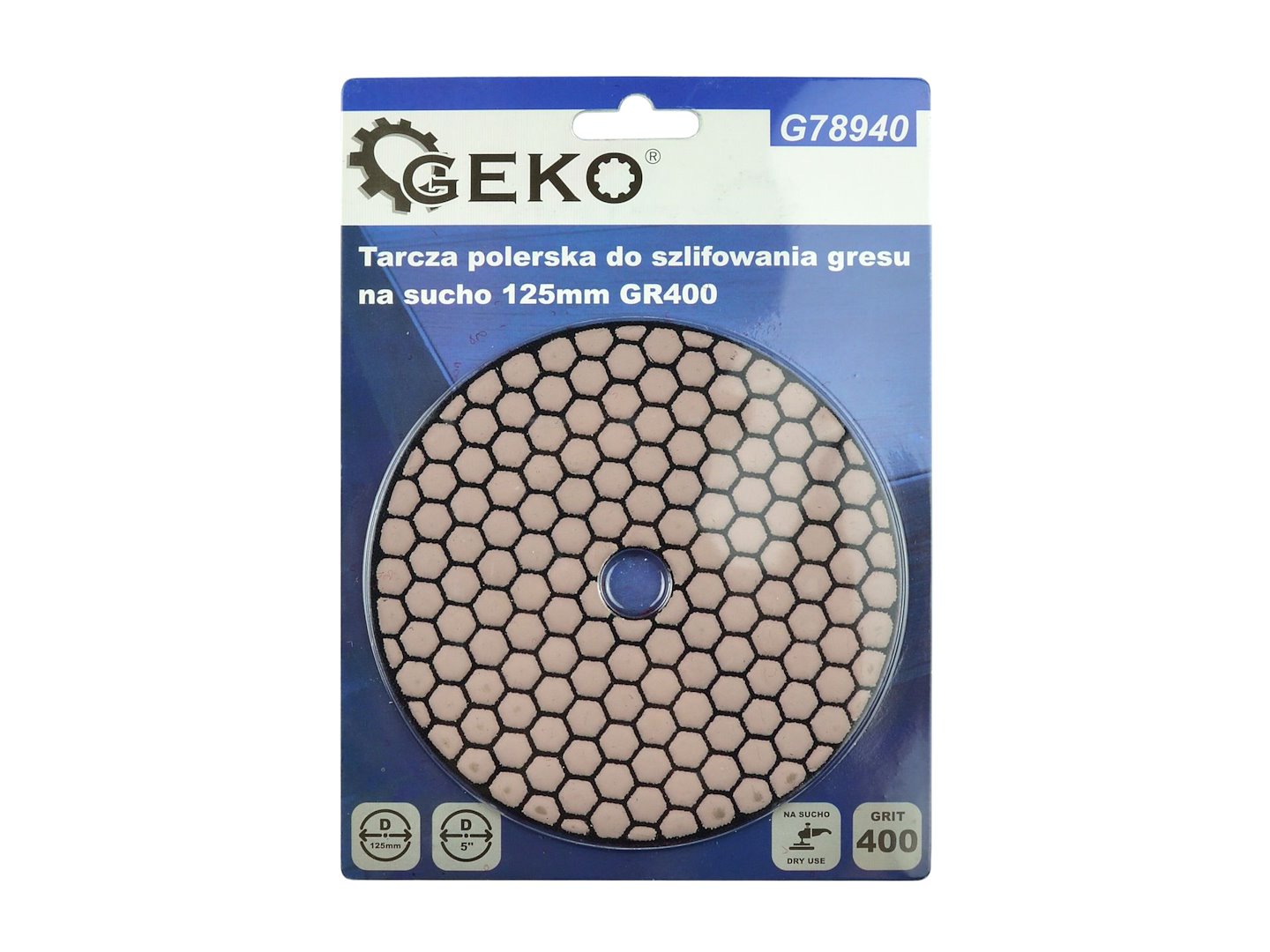 Diamond Dry Polishing Pad 125 mm G400