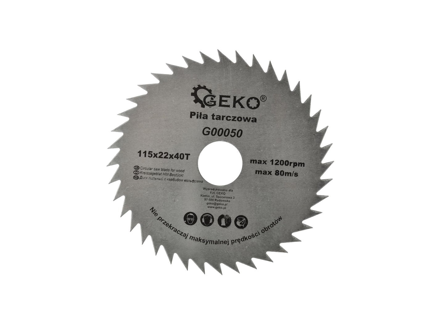 Circular Saw Blade for Wood 115 x 22 mm, 40T