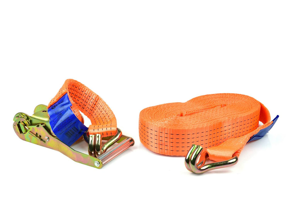 Ratchet Tie Down Strap with J-hooks 14 m / 5 T / 50 mm