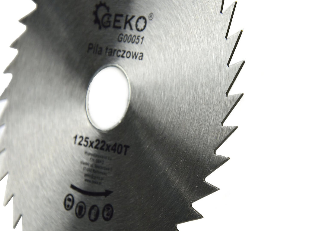 Circular saw blade for wood, 125 x 22 mm, 40T