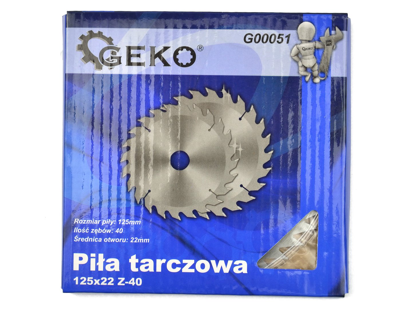 Circular saw blade for wood, 125 x 22 mm, 40T