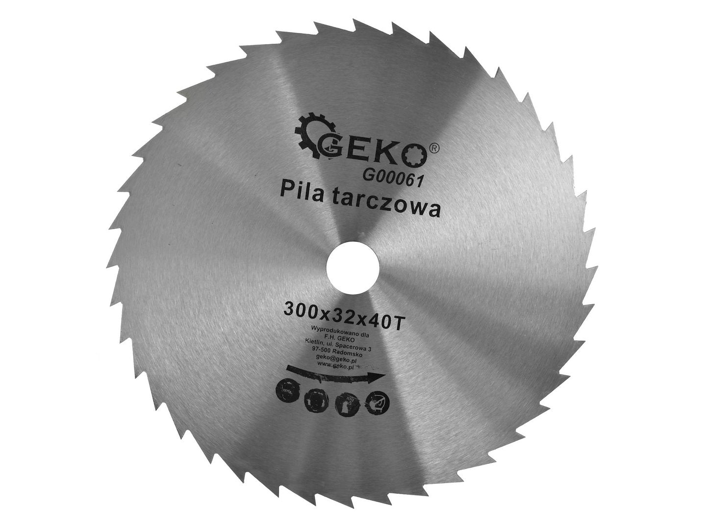 GEKO Circular Saw Blade for Wood 300 x 32 mm, 40T
