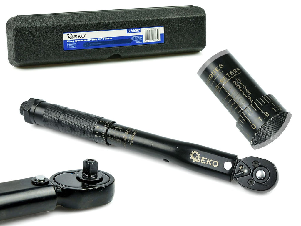 1/4" Torque Wrench 5-25 Nm Black HD