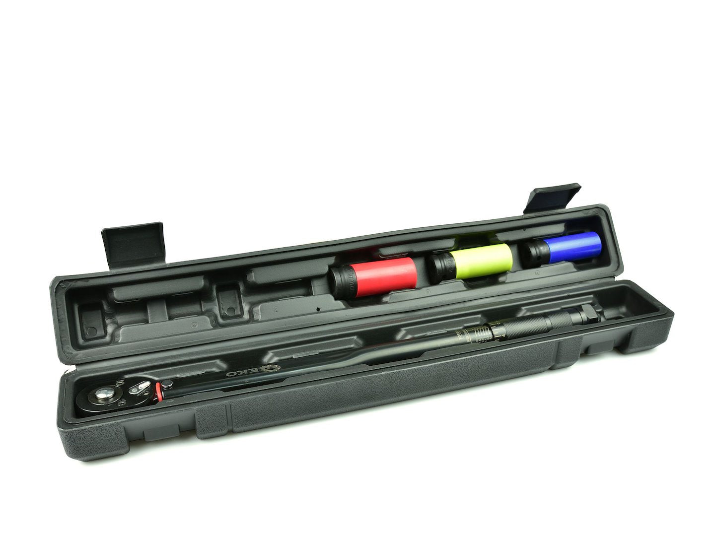 1/2" Torque Wrench 28 - 210 Nm + Socket Set Black HD