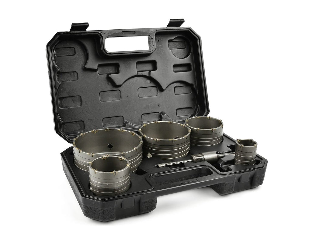 6 pcs SDS hole saws, blow case