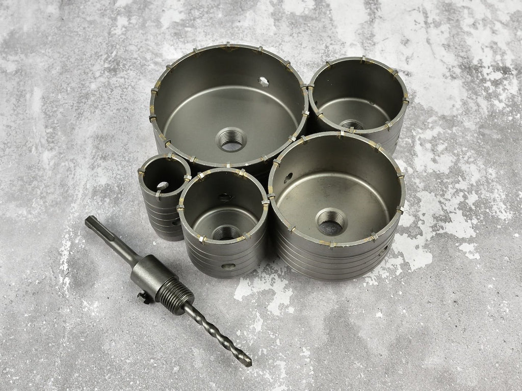 6 pcs SDS hole saws, blow case