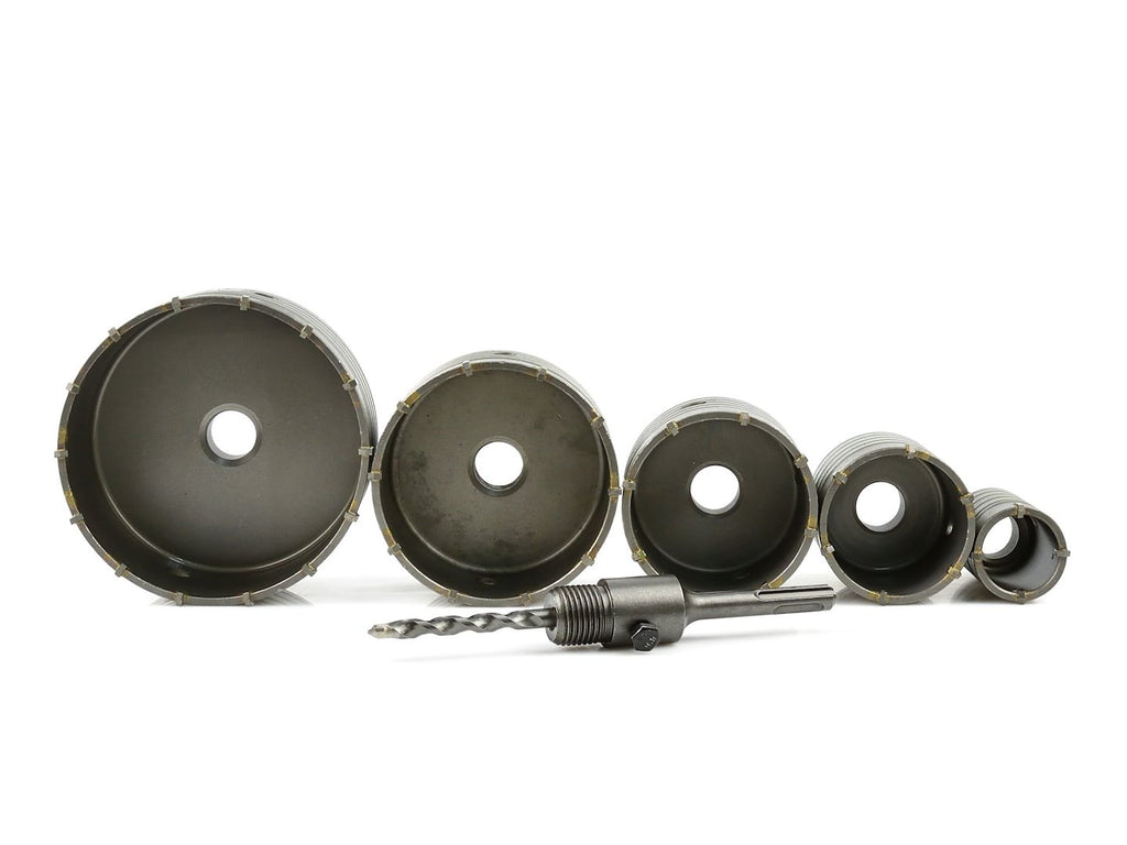 6 pcs SDS hole saws, blow case
