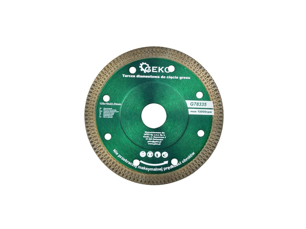 Diamond blade 125x10x22.23 mm for tiles