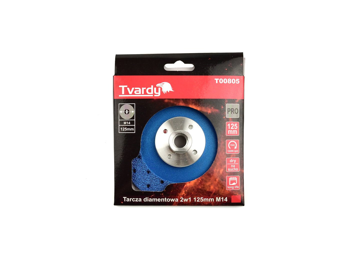 Diamond blade 2in1 for cutting and grinding concrete and tiles, 125 mm, M14