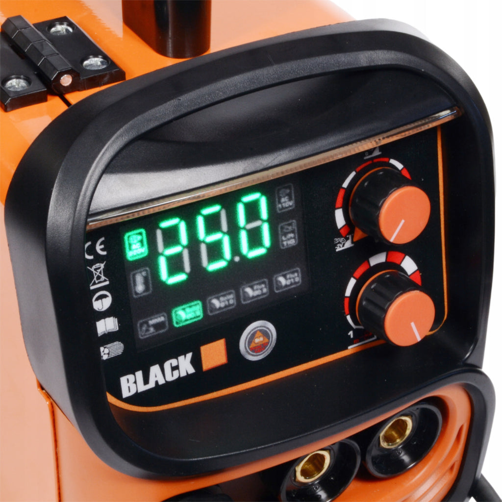 250A Flux MIG MAG MMA TIG Lift keevitusseade gaasiga Black