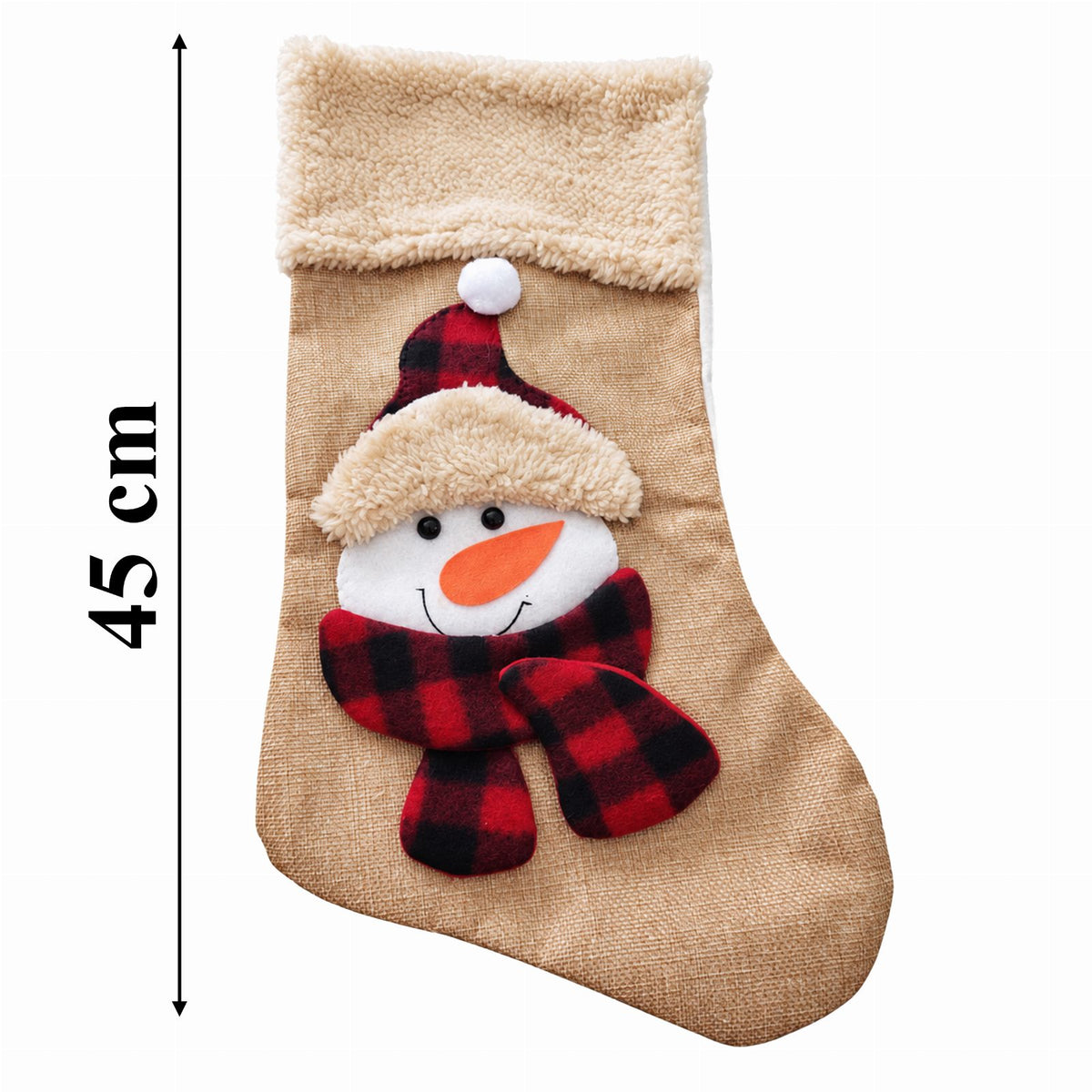 Lumememme koti kujundusega jõulusukk 1 tk RC-K-2674