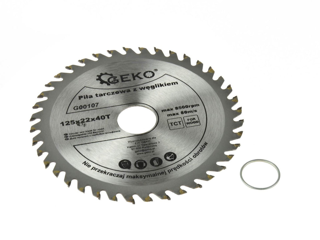 TCT circular saw blade for wood — 125 x 22 mm, 40T