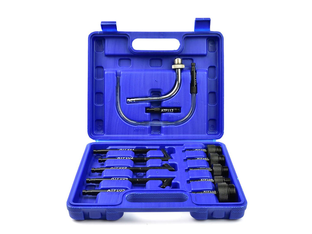 Adapter set for transmission oil change