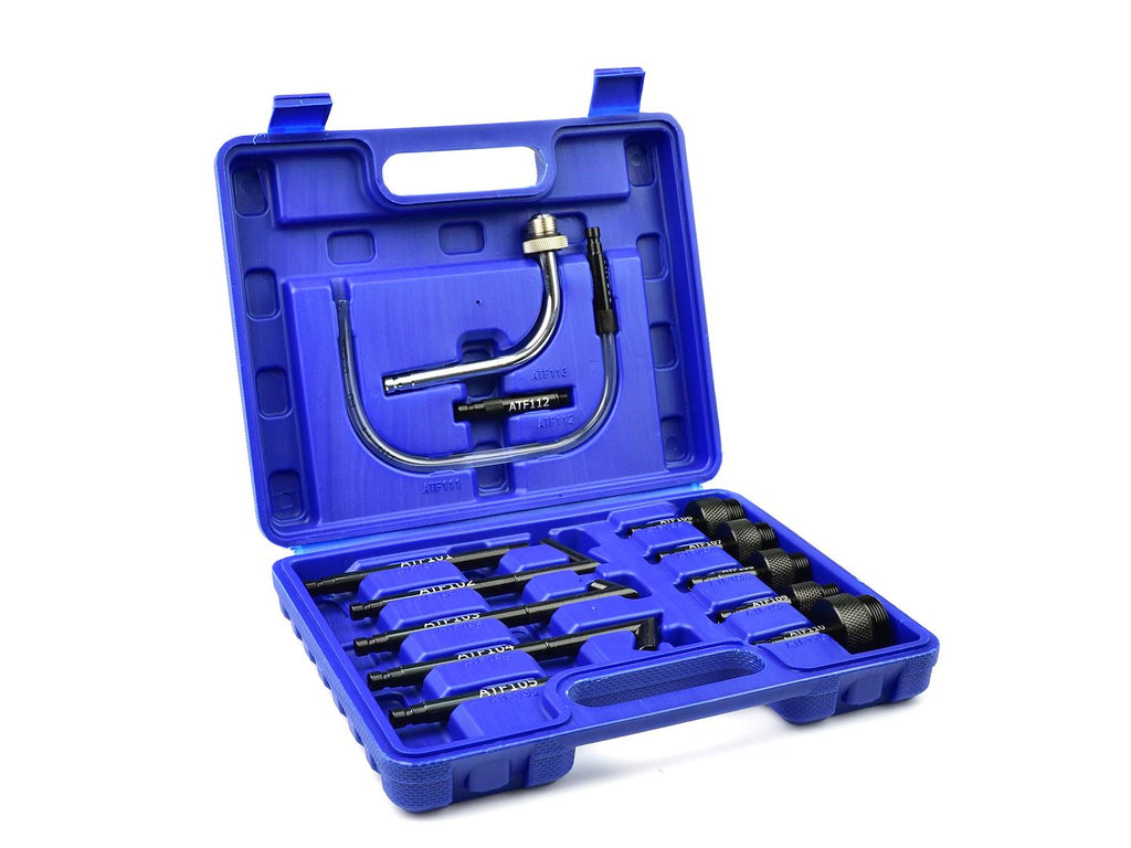 Adapter set for transmission oil change