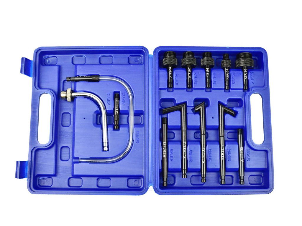 Adapter set for transmission oil change
