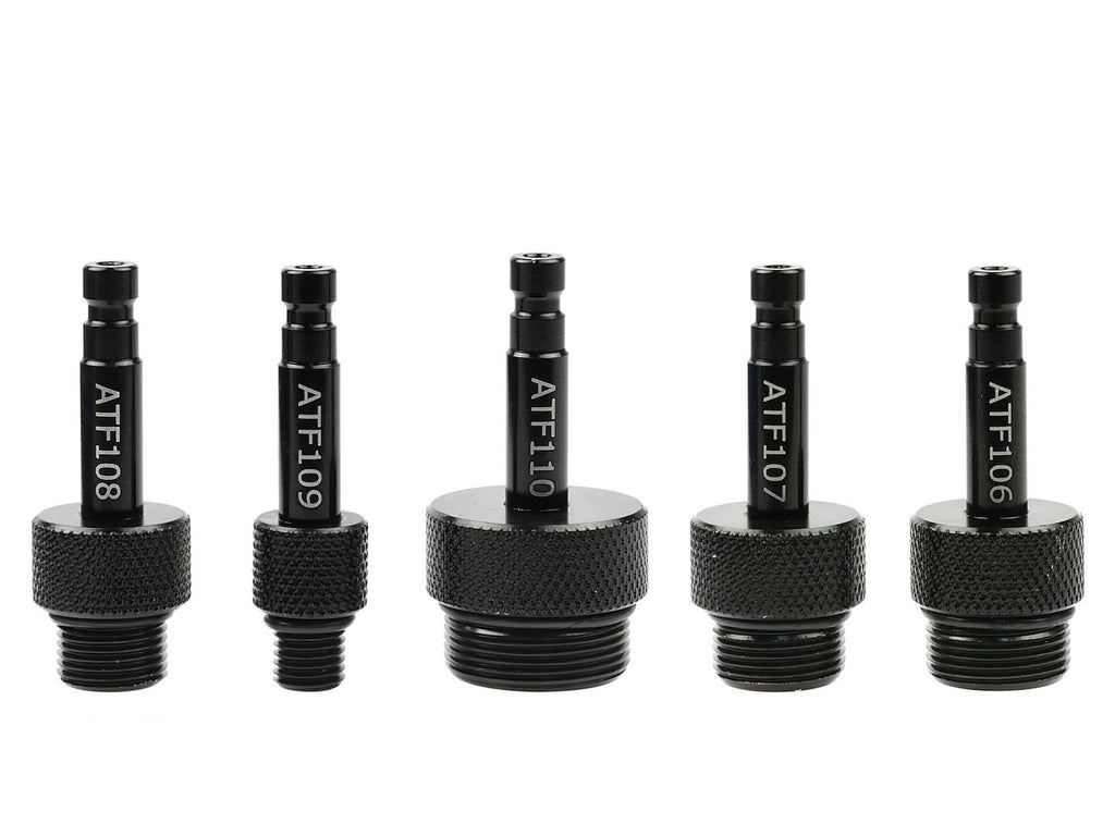 Adapter set for transmission oil change