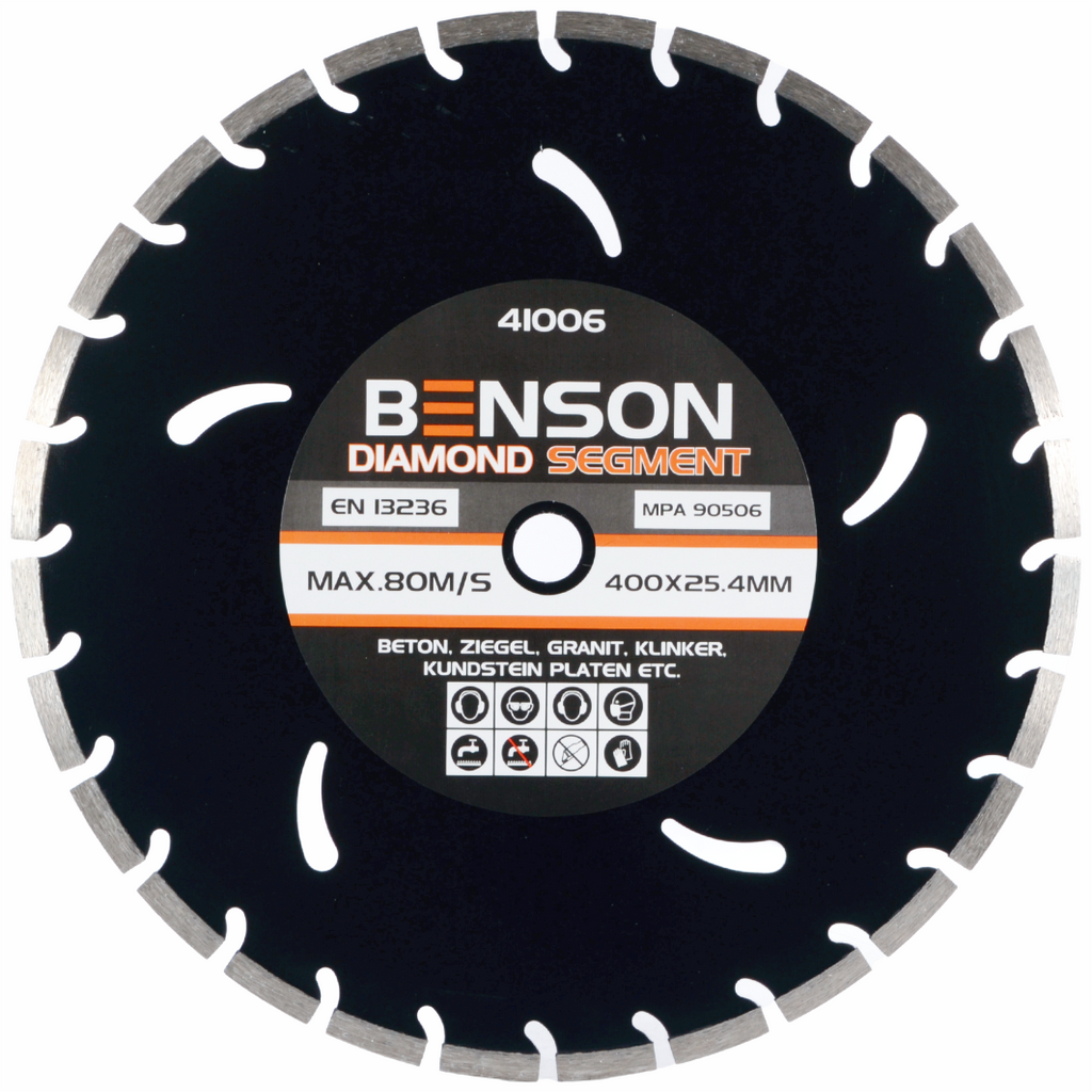 Benson teemantketas 400x10x25.4 segment