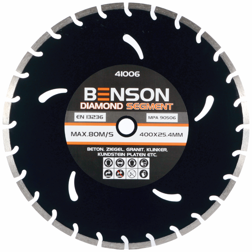 Benson teemantketas 400x10x25.4 segment