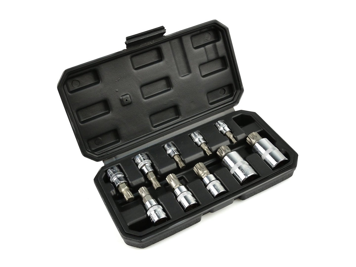 10 pcs spline socket set 1/4-1/2"