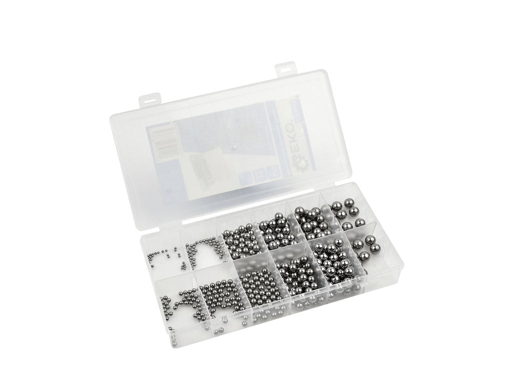 470-piece set of steel balls