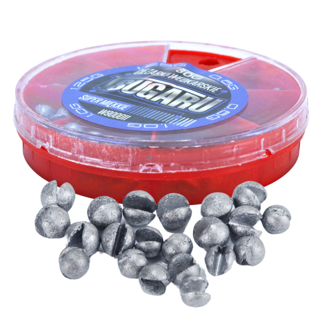 Tsugaru pliikuulist kalapliiatsite komplekt 80g, 3 suurust