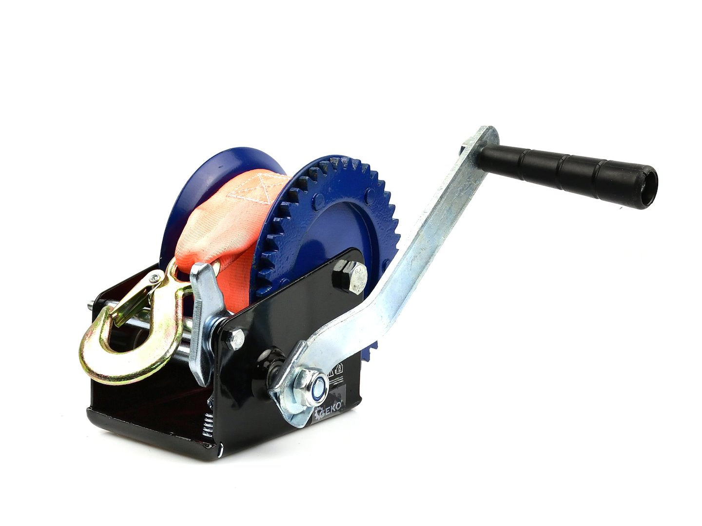 Hand Crank Winch with 7m Strap, 1200 LBS