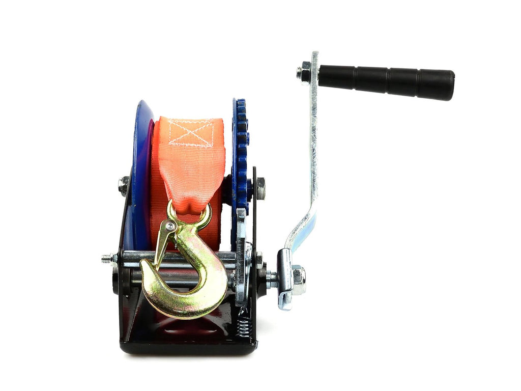 Hand Crank Winch with 7m Strap, 1200 LBS