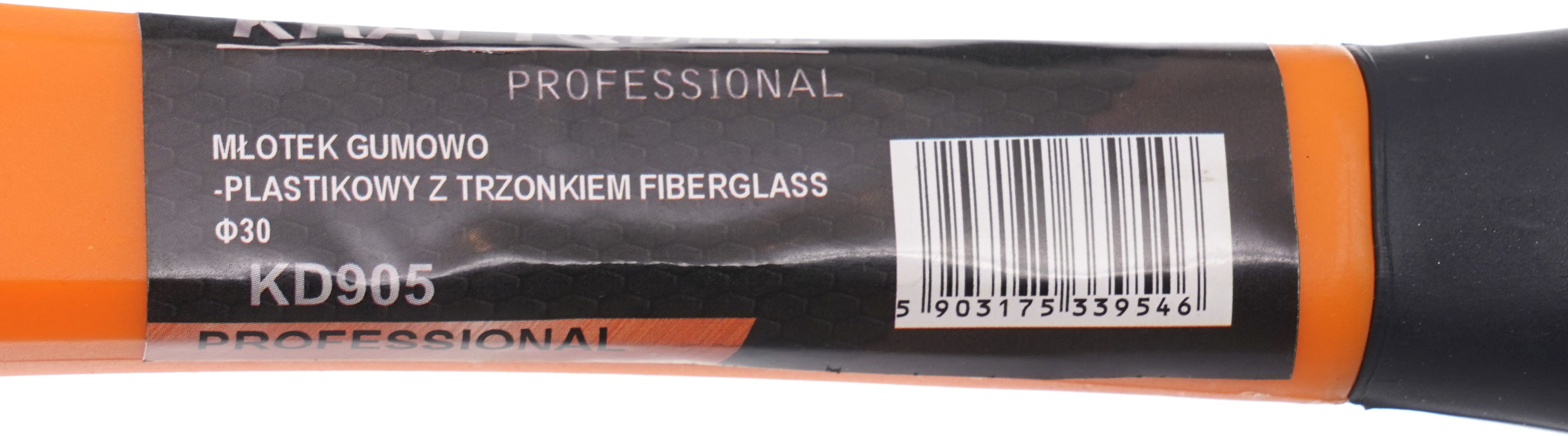 Fiberglass rubber-plastic hammer 30mm KD905
