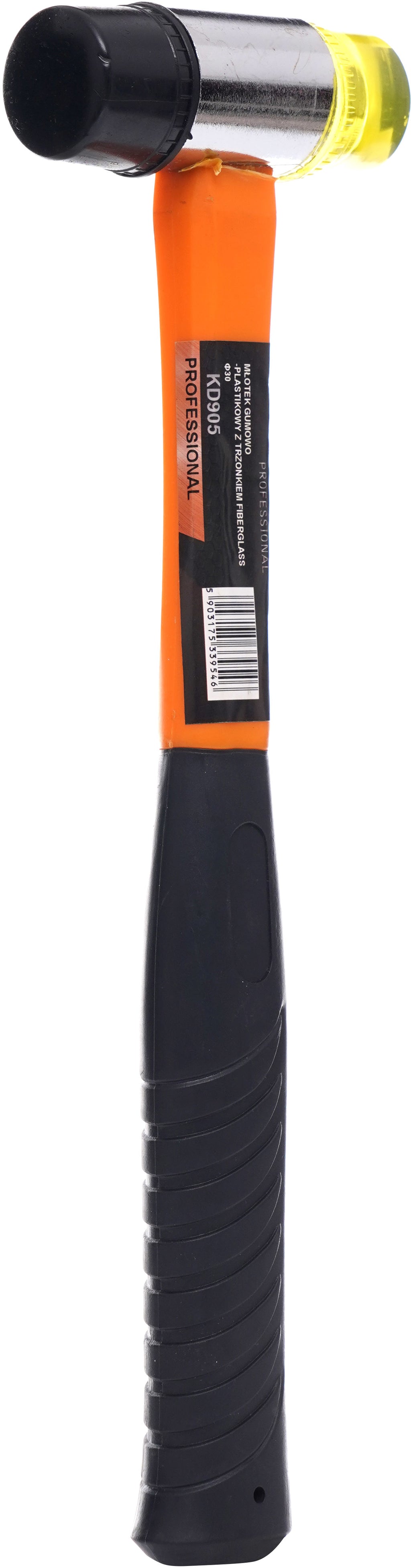 Fiberglass rubber-plastic hammer 30mm KD905