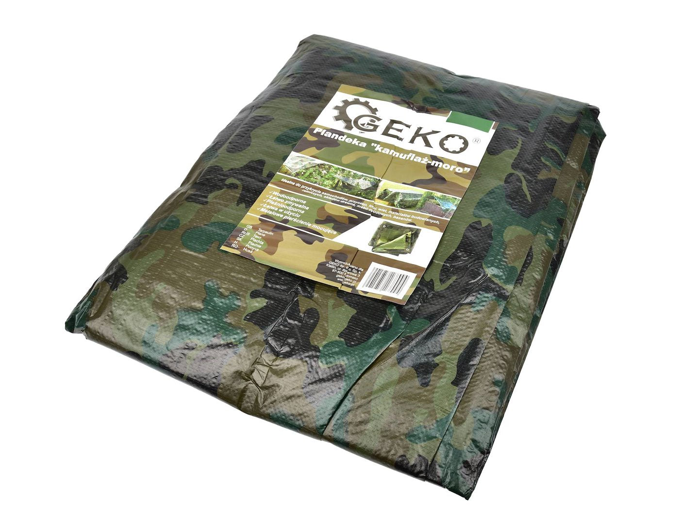 Camouflage Tarpaulin 5.49x10m 100gsm