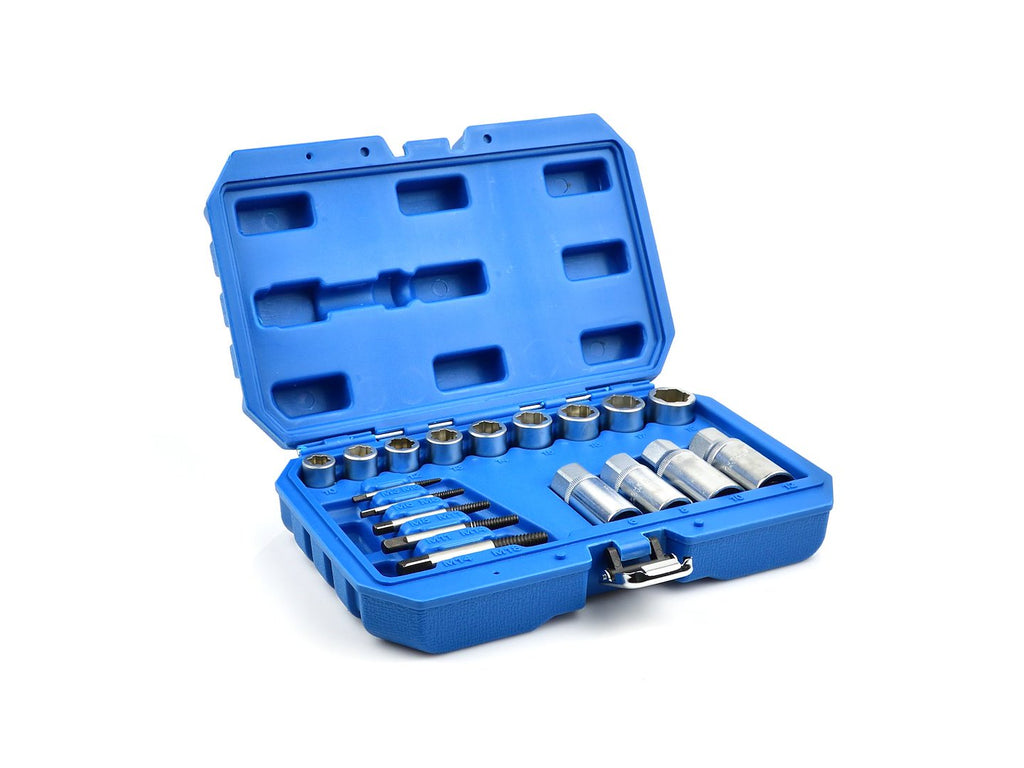 Set of extractors for screws and studs, 17 pcs.