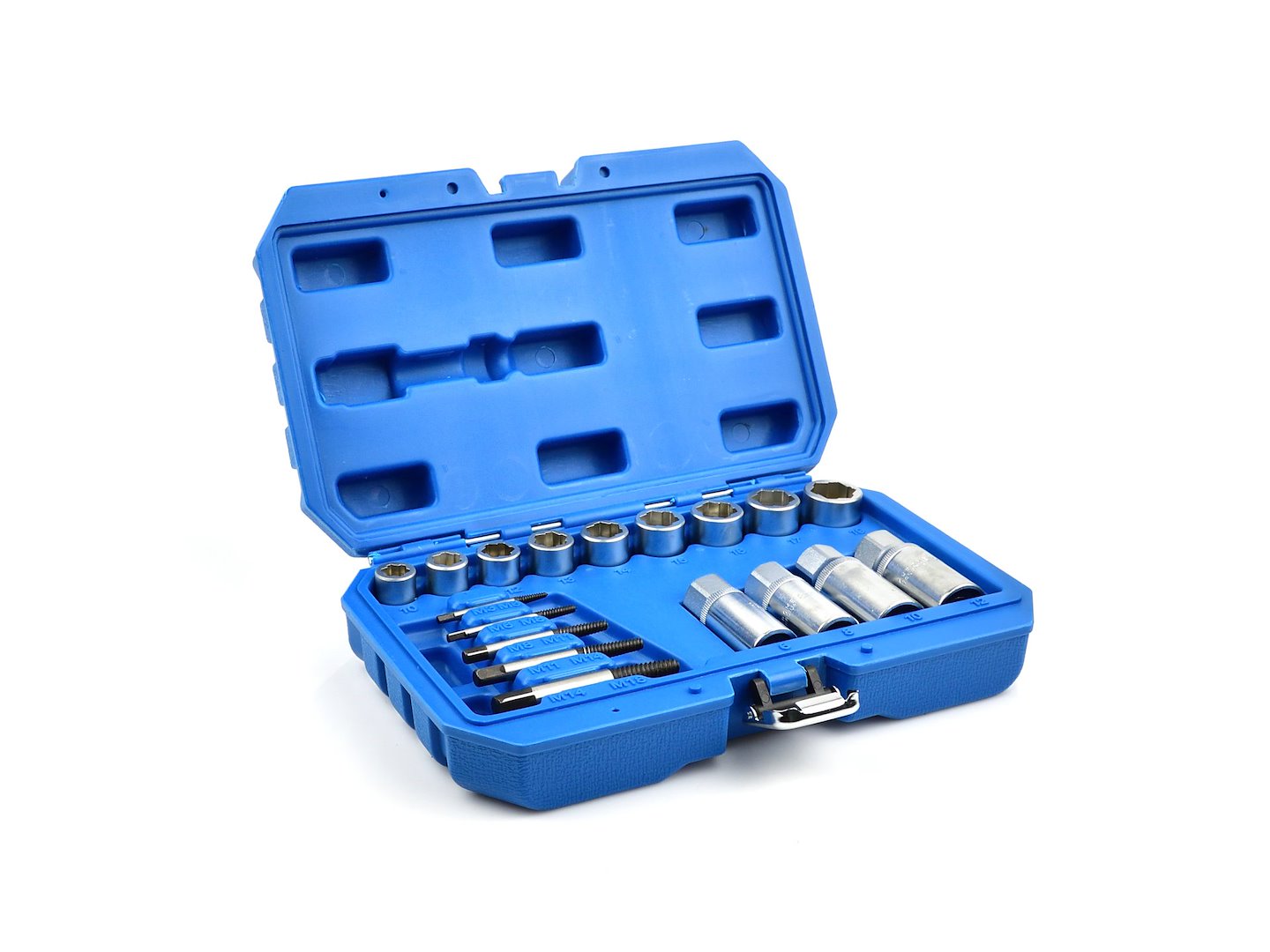 Set of extractors for screws and studs, 17 pcs.