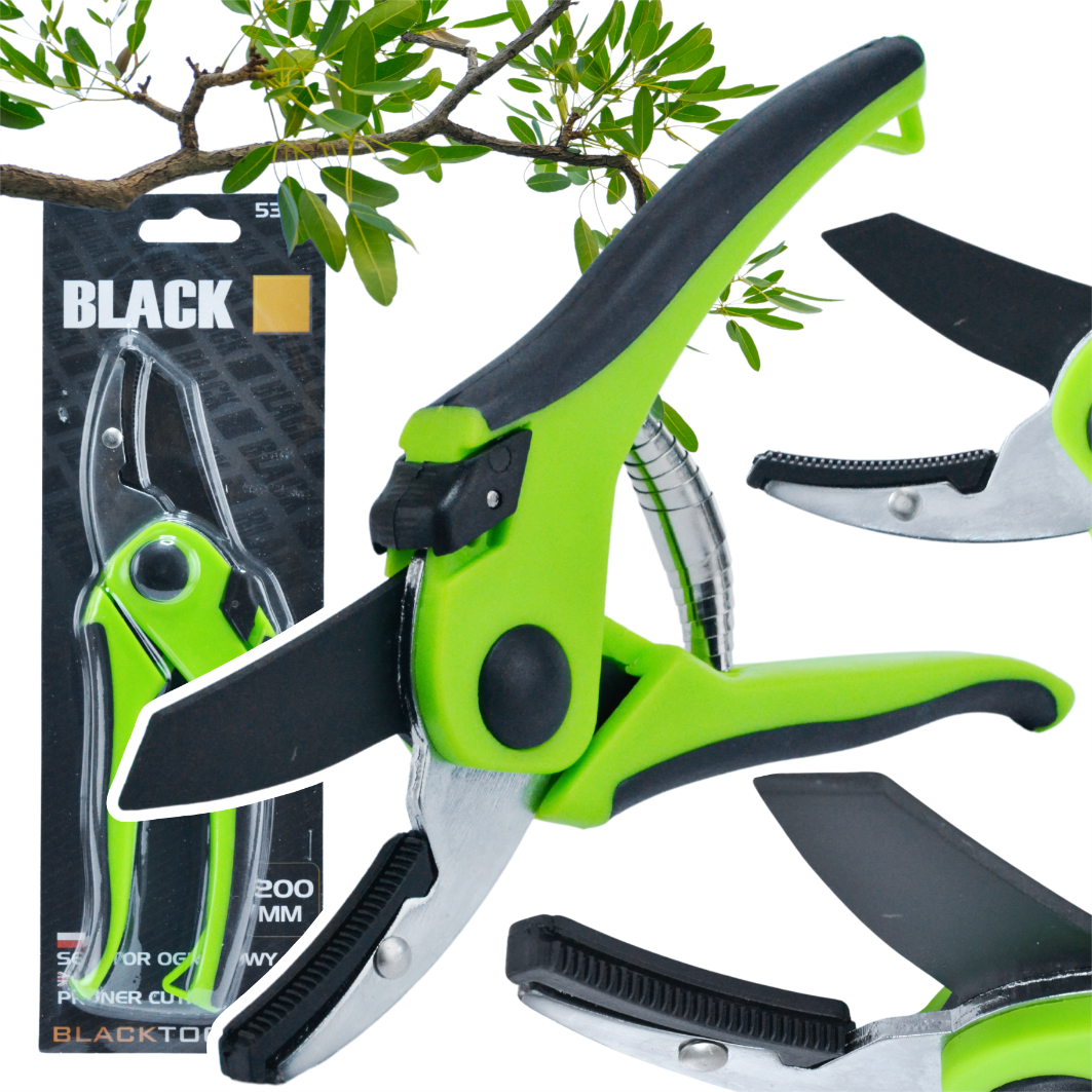 Anvil Garden Pruner 200 mm Black