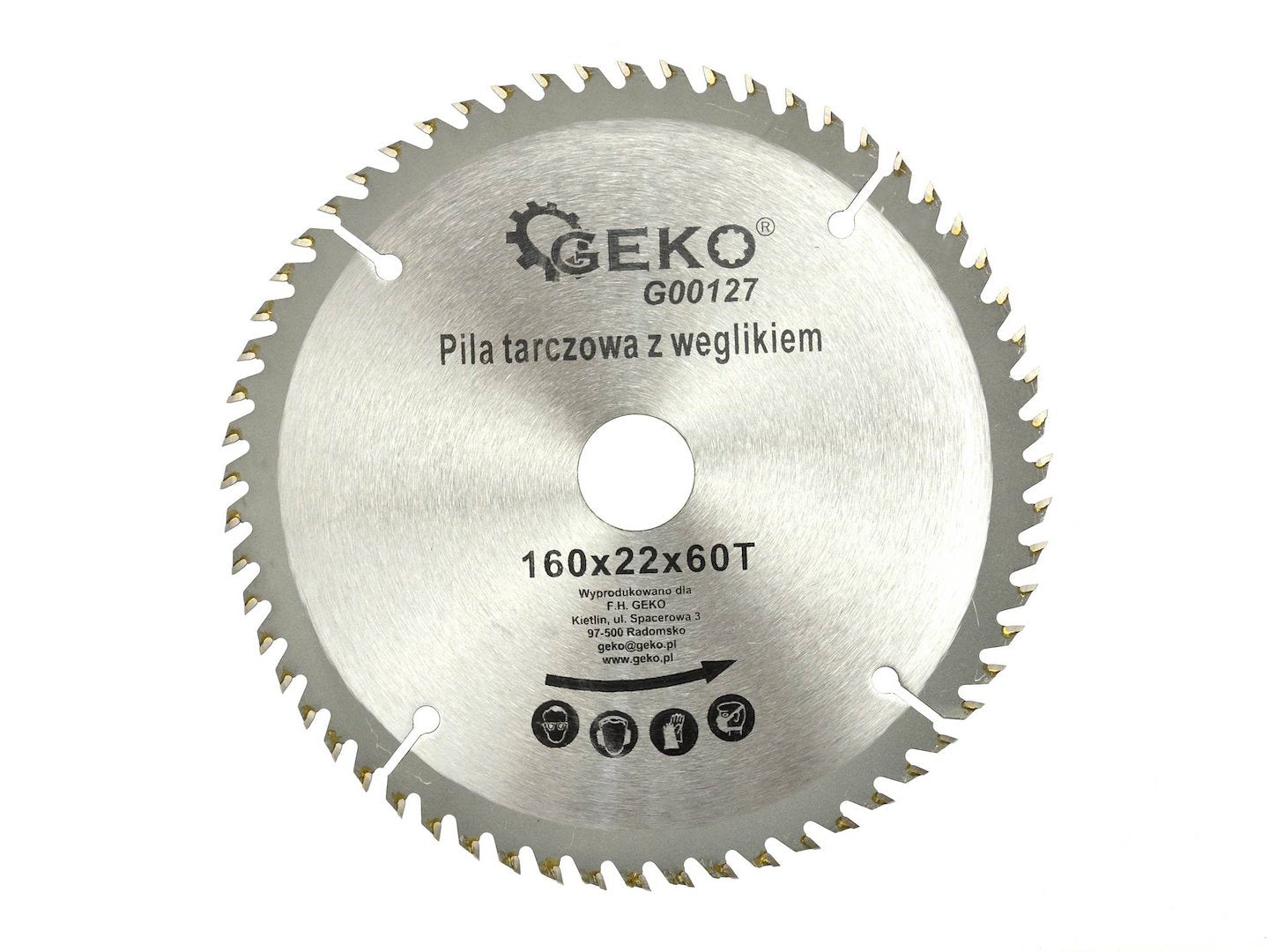 TCT Circular Saw Blade for Wood, 160 mm x 22 mm, 60T