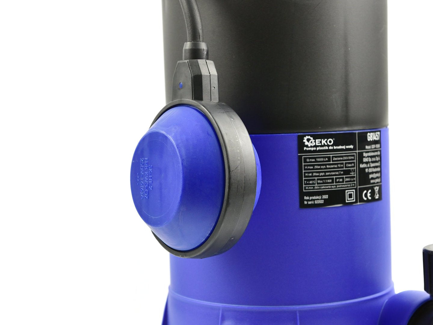 Plastic pump for dirty water, 1100W