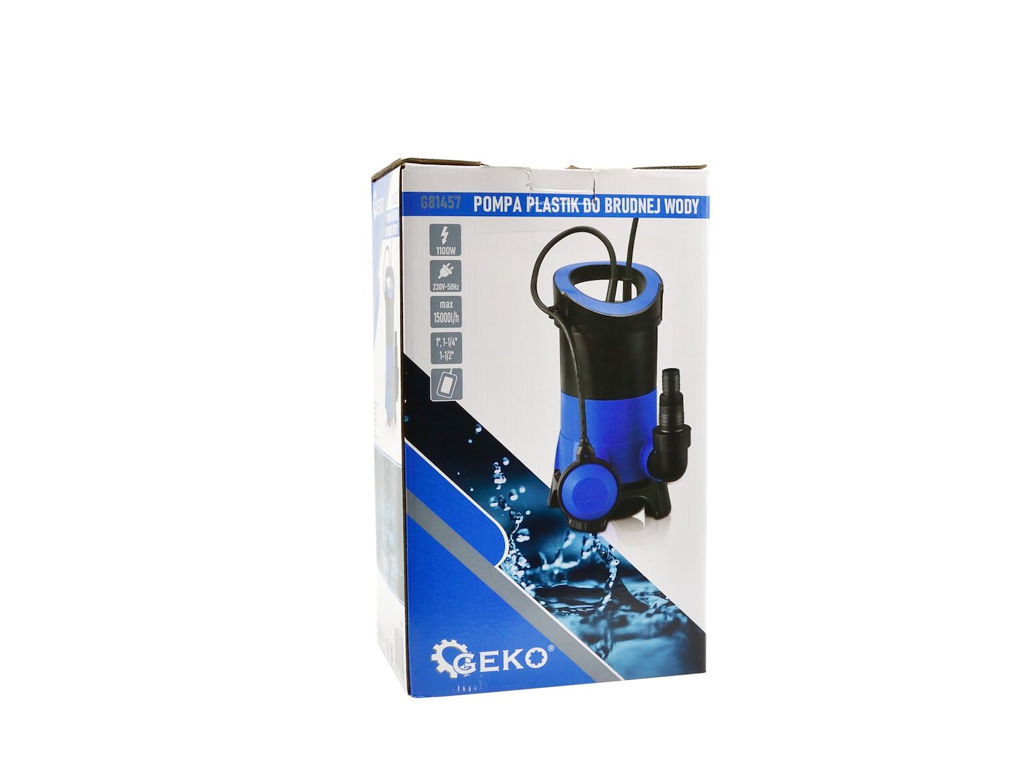Plastic pump for dirty water, 1100W